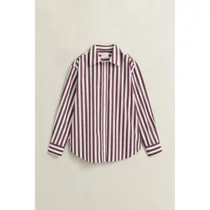 Striped Long Sleeve Poplin Shirt Women Gant Classic image-1