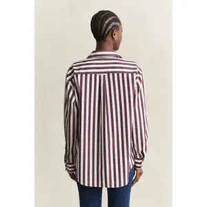 Striped Long Sleeve Poplin Shirt Women Gant Classic image-3
