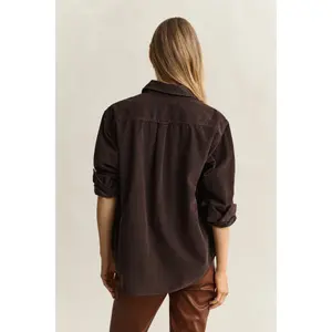 Women's Long Sleeve Velvet Shirt Gant image-3