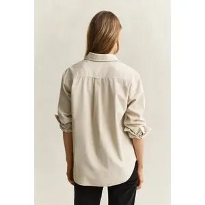 Women's Long Sleeve Velvet Shirt Gant image-3