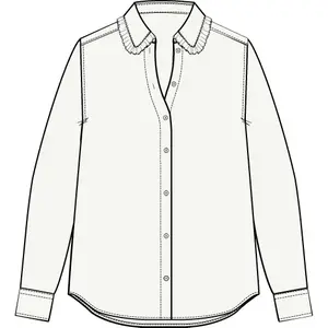 Women’s Ruffled Collar Blouse Gant CTN image-1