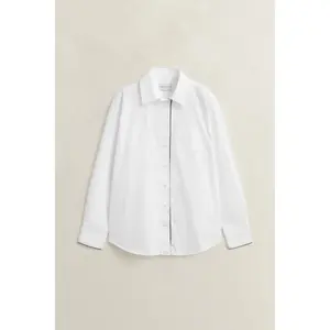 Women’s Long Sleeve Poplin Shirt with Piping Gant image-1