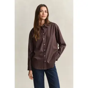 Striped Long Sleeve Poplin Shirt Women Gant image-2