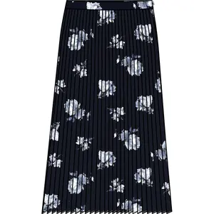 Gevilte bloemenprint rok dames Gant image-1