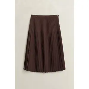 Pleated midi skirt for women Gant image-1