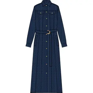 Denim shirt dress for women Gant image-1