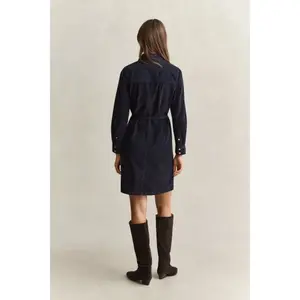 Velvet shirt dress for women Gant image-3