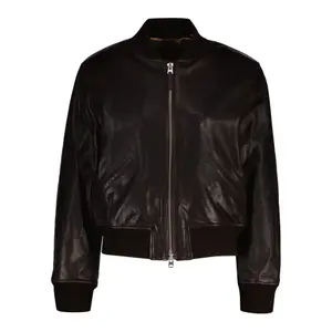 Women's Leather Bomber Jacket Gant image-0