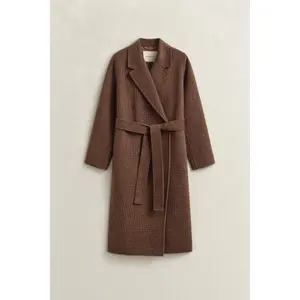 Checked Belted Coat Women Gant image-1