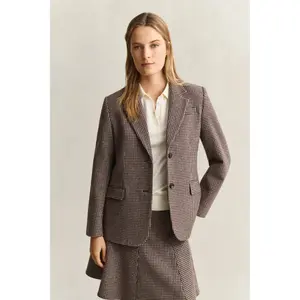 Women's Houndstooth Blazer Gant image-2
