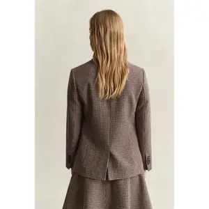 Women's Houndstooth Blazer Gant image-3