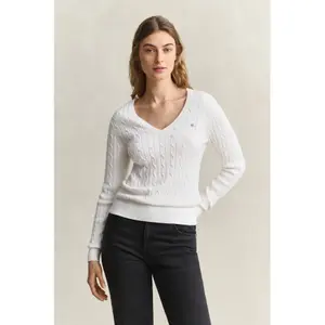 Pull col V femme Gant Classic image-4