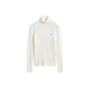 Women's Stretch Cotton Knit Turtle Neck Sweater Gant image-0
