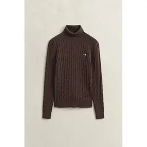 Women's Stretch Cotton Knit Turtle Neck Sweater Gant image-1