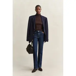 Women's Stretch Cotton Knit Turtle Neck Sweater Gant image-3