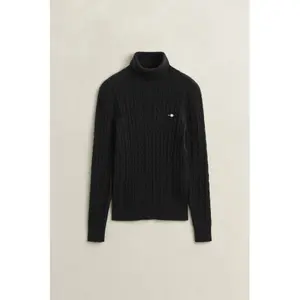 Women's Stretch Cotton Knit Turtle Neck Sweater Gant image-1