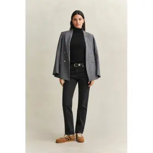 Women's Stretch Cotton Knit Turtle Neck Sweater Gant image-3