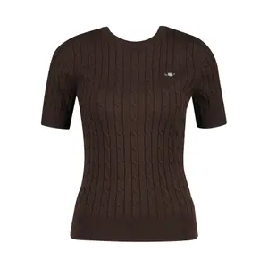 Women's Short Sleeve Stretch Knit Pullover Gant image-0
