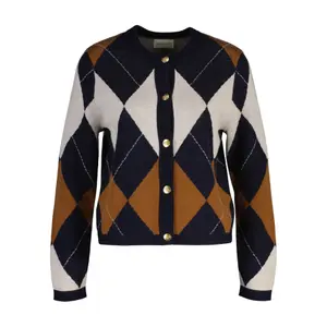 Women's Diamond Pattern Cardigan Gant image-0