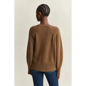Women's wool crew neck jumper Gant image-3