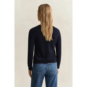 Wool and Cotton Round Neck Jumper for Women Gant image-3