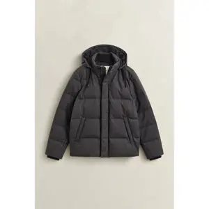 Flannel Hooded Puffer Jacket Gant image-1