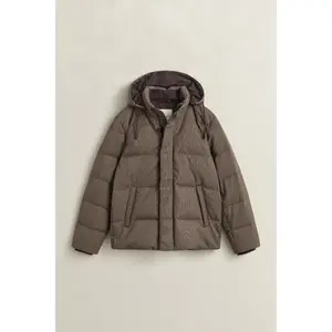 Flannel Hooded Puffer Jacket Gant image-1