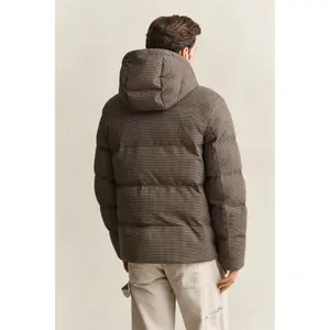 Flannel Hooded Puffer Jacket Gant image-3