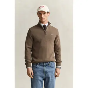 Half-zip cotton knit jumper Gant image-4