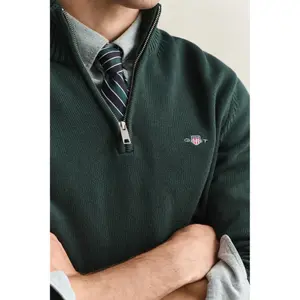 Half-zip cotton knit jumper Gant image-2
