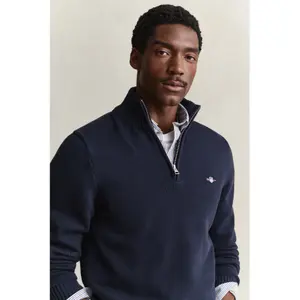 Half-zip cotton knit jumper Gant image-2