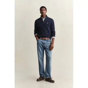 Half-zip cotton knit jumper Gant image-4