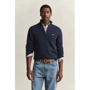 Half-zip cotton knit jumper Gant image-5