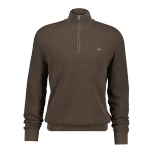 Waffle Knit Half-Zip Pullover Gant image-0