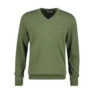 Cotton V-neck top Gant Classic
