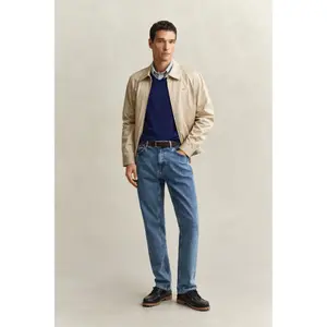 Cotton V-neck top Gant Classic image-3