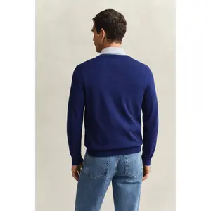 Cotton V-neck top Gant Classic image-5