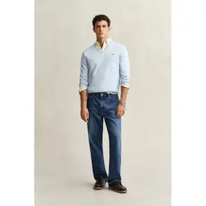 Cotton V-neck top Gant Classic image-3