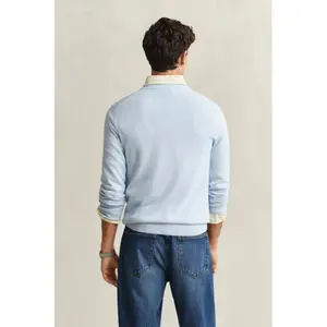 Cotton V-neck top Gant Classic image-5