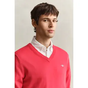 Cotton V-neck top Gant Classic image-2