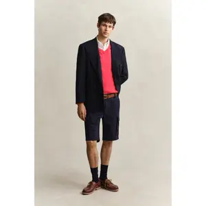 Cotton V-neck top Gant Classic image-3