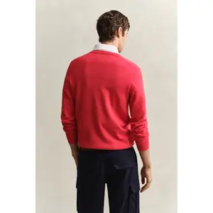Cotton V-neck top Gant Classic image-5