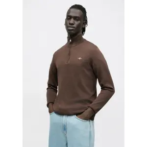 Cotton half-zip top Gant Classic image-4