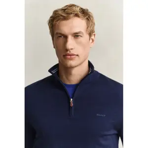 Extra-Fine Merino Wool 1/2 Zip Gant image-2