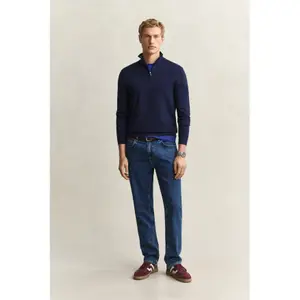Extra-Fine Merino Wool 1/2 Zip Gant image-3