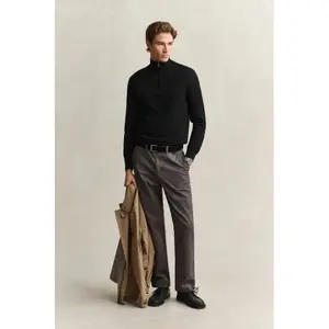 Extra-Fine Merino Wool 1/2 Zip Gant image-3