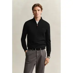 Extra-Fine Merino Wool 1/2 Zip Gant image-4