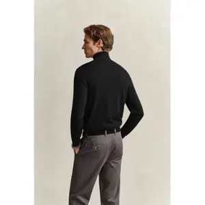 Extra-Fine Merino Wool 1/2 Zip Gant image-5