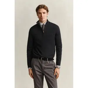 Extra-Fine Merino Wool 1/2 Zip Gant image-4