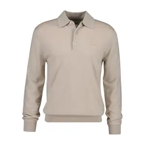 Extra-Fine Merino Wool Long Sleeve Polo Gant image-0